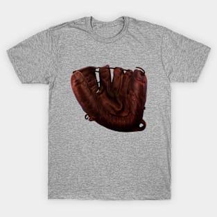 Vintage Sports,  Leather Baseball Glove or Mitt T-Shirt